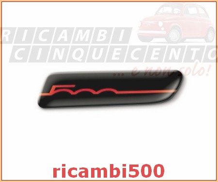 FRP*FIAT 500 BADGE DISTINTIVO NERO CON LOGO 500 - COPP